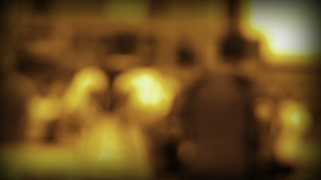 Golden Jogging Blur Background