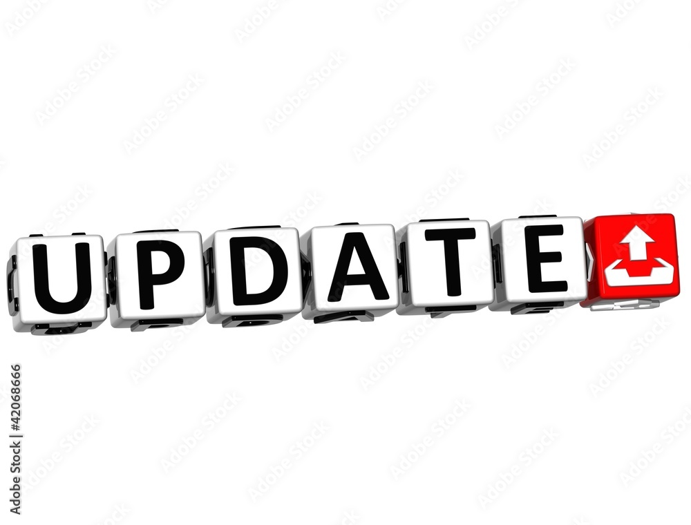 Poster 3d update button click here block text