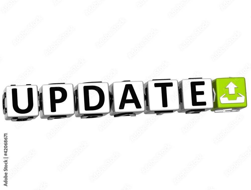 Poster 3d update button click here block text