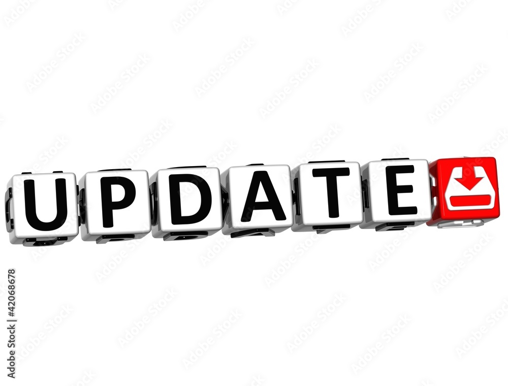 Poster 3d update button click here block text