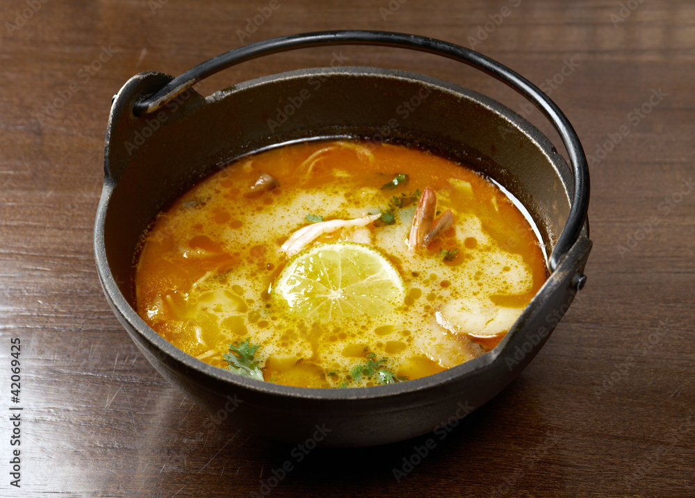 Canvas Prints soup with prawn