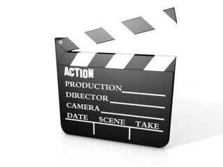 Naklejka premium Clapboard