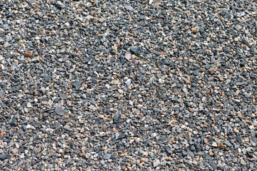 Background of gray granite gravel