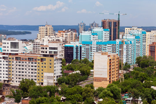 View of the Russian city of Samara in May 2012