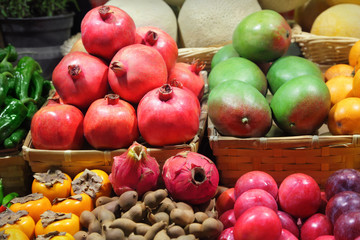 Naklejka na ściany i meble Fruit market