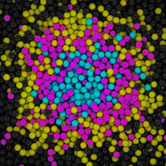 CMYK concentric background