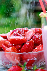 Erdbeeren gezuckert
