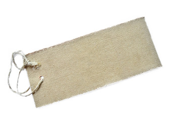 Preisschild aus Stoff