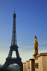 Fototapeta na wymiar Wieża Eiffla Trocadero
