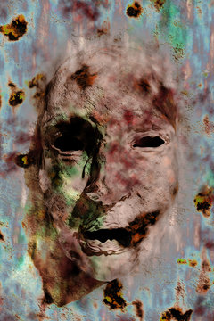 Scary face on the wall - hallucinations