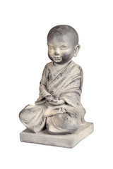 Statue of young Buddha isolated with clipping path - 42080610