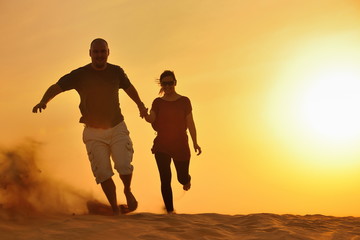 couple enjoying the sunset