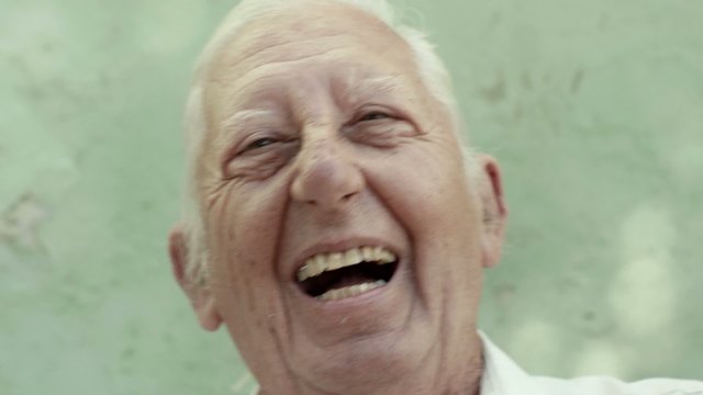 Happy seniors, elderly men laughing and smiling