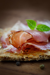 Dried pork collar salami