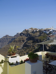 Fototapeta premium Fira the Capital town of the island of Santorini Greece