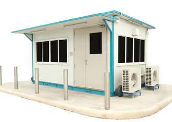 Office container isolated on white background