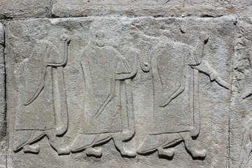 hittite carvings from unesco site at hattusa