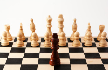 Single black piece being different from the rest