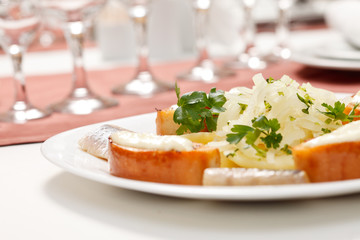 herring with potatoes