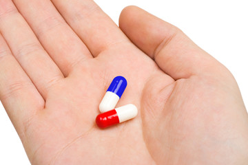 Hand and pills