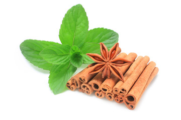 Cannelle, menthe et badiane