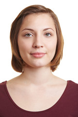 Portrait einer ernsten Frau