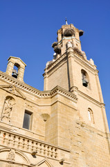 Fototapeta na wymiar Kościół Mariacki, Knights Ejea (Hiszpania)