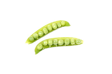 Pods of green peas