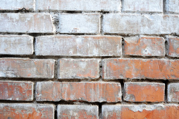 Old grunged brick wall