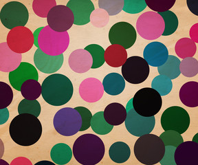 Retro Dots Background Illustration