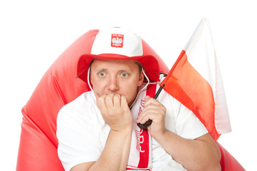 man watching a football match euro 2012