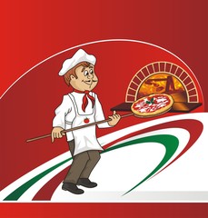 pizzaiolo italiano - 42097282