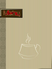 Naklejka premium Coffee menu Design