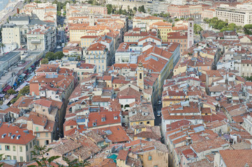 Obraz premium Rooftops and Streets of Nice