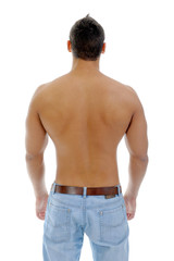 Fototapeta premium Bodybuilder showing his muscles