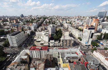 Bird's eye view of Kiev.