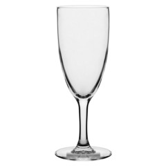 champagne glass clear isolated on white