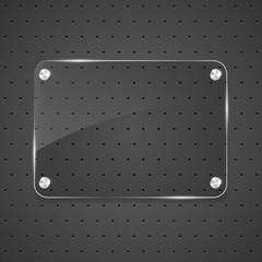 Metal texture with glass. Vector illustration.