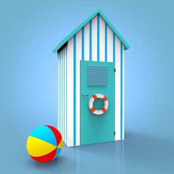 Beach Cabin , Ball