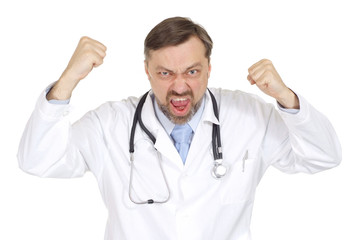 Fototapeta premium A nice adult Caucasian doctor