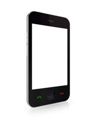 Modern mobile phone with touchscreen.