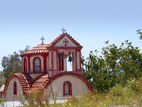 Little chapel in Fira Santorini Greece
