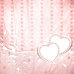 Wedding vintage pink background