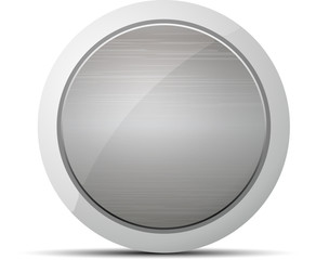 Aluminium brushed web button