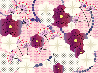 Fond japonais rose