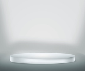White Podium Background