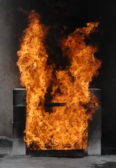 Papier Peint photo autocollant Flamme flamme d& 39 essai
