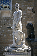 Statue Of Hercules And Caucus, Florence, Italy
