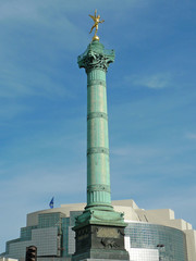 Obraz premium génie, colonne et opéra bastille