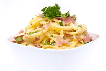 Fresh cooked Cheese Spaetzle